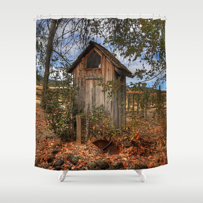 Outhouse Shower Curtain by Tracy Lynn Hart Photography Society6