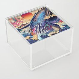 WHALE JAPANESE ART Acrylic Box