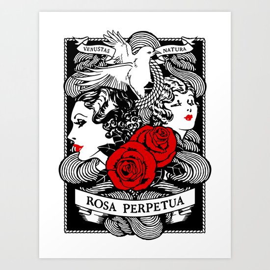 Rose Garden Art Print
