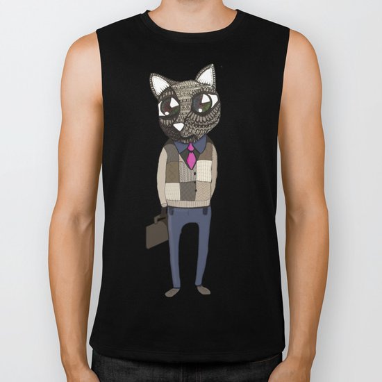 Working Cat - by Tori Biker Tank