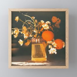 Orange Blossom Still Life Framed Mini Art Print