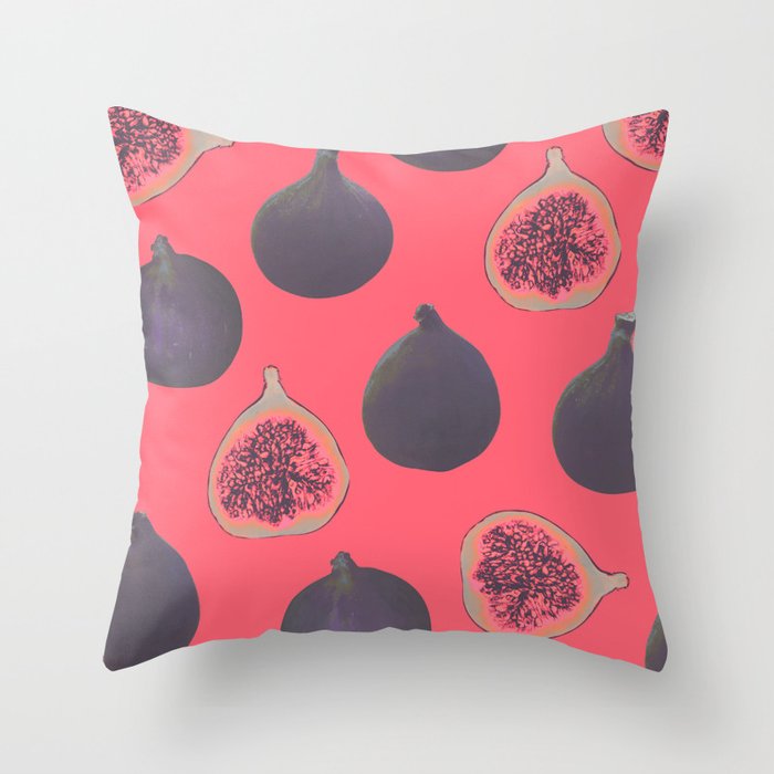 Fig pattern Throw Pillow