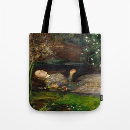 Ophelia, John Everett Millais Tote Bag