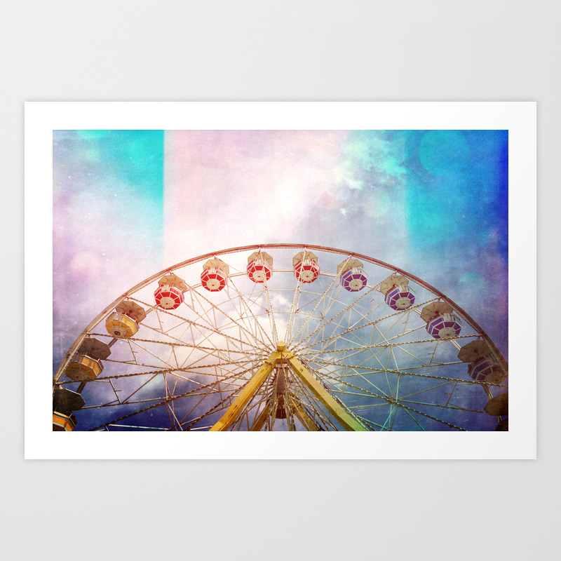 Ferris Wheel Of Dreams Art Print By Holgajen Society6