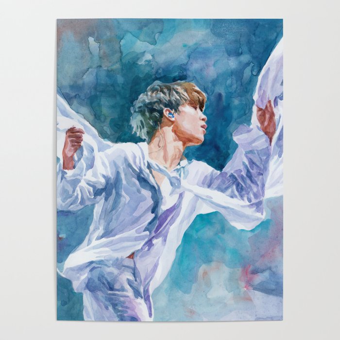 Bts Jimin Watercolor Painting Black Swan Original Fan Art K Pop Poster By Jaeho Society6