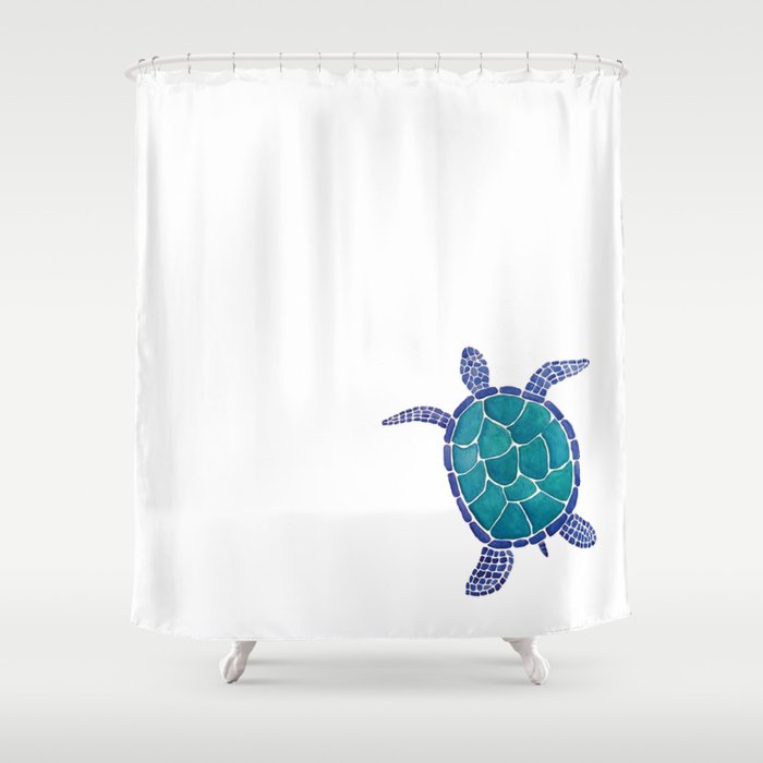 Sea Turtle Shower Curtain By, Turtle Shower Curtain