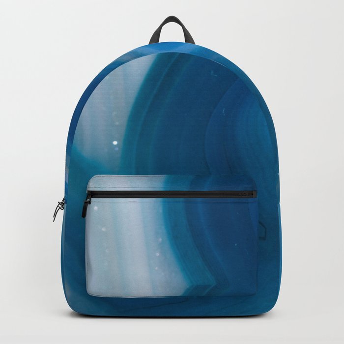Blue Swirl Lace Agate Backpack