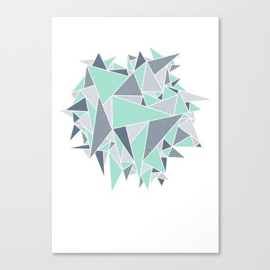 EXPLOSION-TRIANGLE Canvas Print