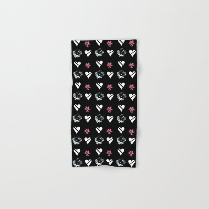 Hearts And Flowers 2 Bloom Blossom Petal Floral Leaves Flor Garden Nature Plant Hand Bath Towel By Oldking
