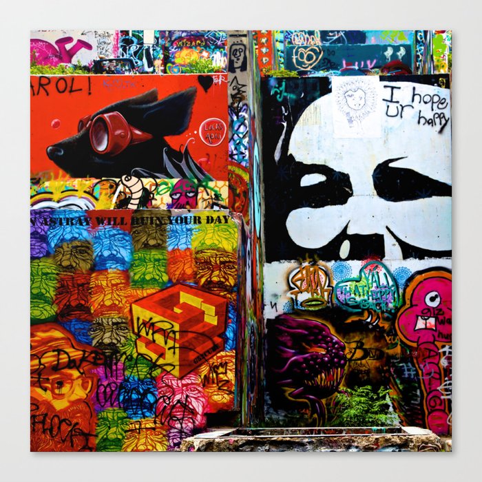 Austin Graffiti 3 Canvas Print
