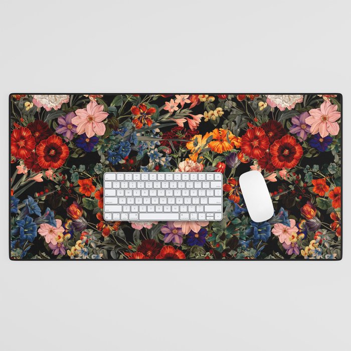 Exotic Night Garden Desk Mat