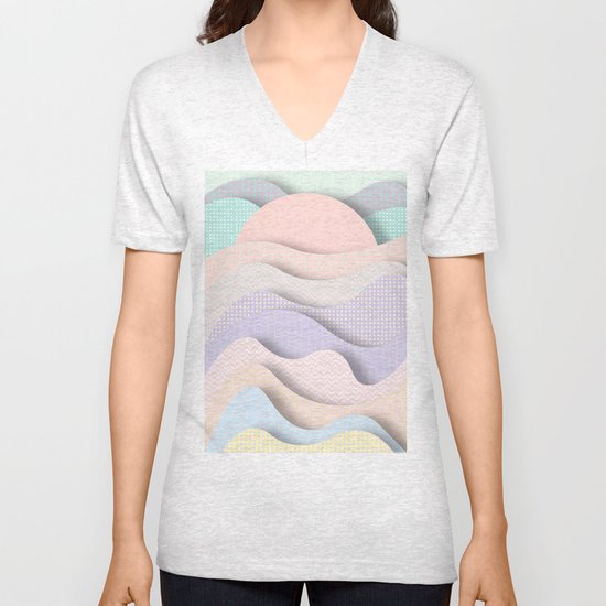 Wave I Unisex V-Neck