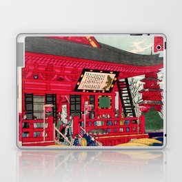 The Festival of Forty-Six Thousand Days (Utagawa Hiroshige III) Laptop Skin