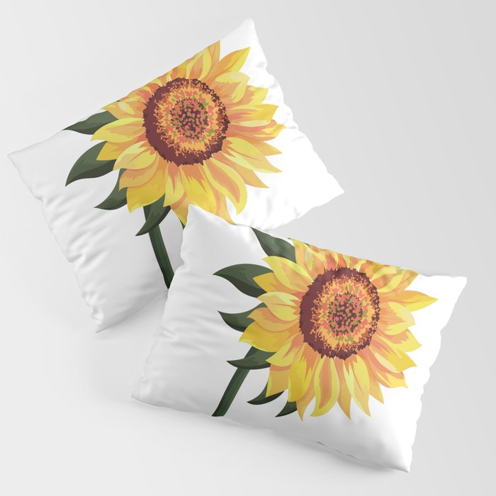 Sunflower Pillow Sham by Goddess187 Society6