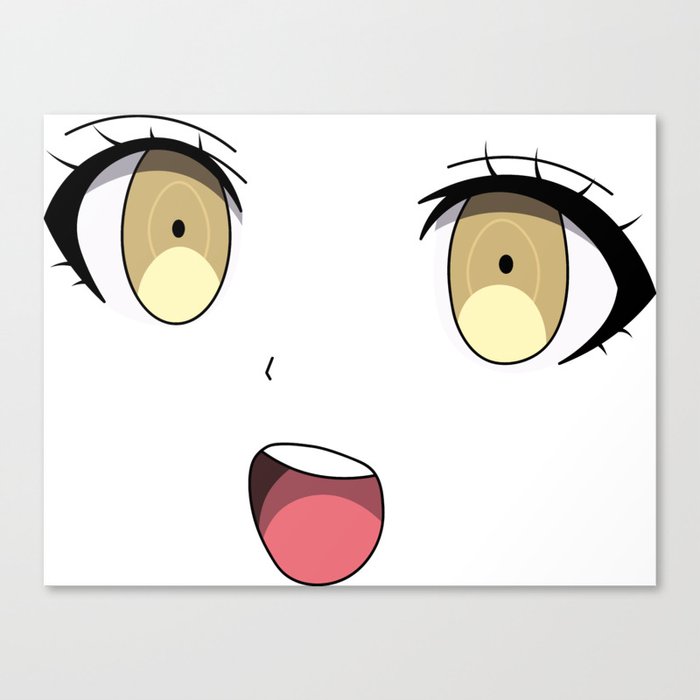 Anime Face Canvas Print by LipsOfJolie | Society6