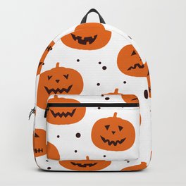 Halloween Jack-O-Lanterns & Dots Backpack
