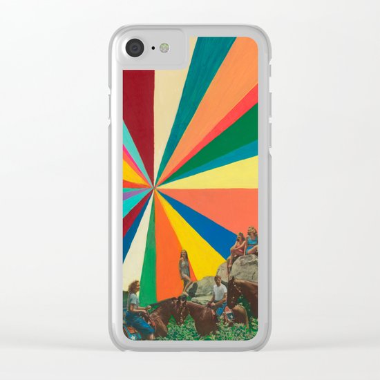 Summer Vacation Clear iPhone Case