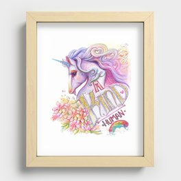 Be a Kind Human Recessed Framed Print