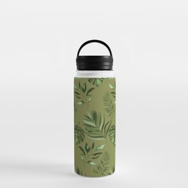 green leaf pattern Water Bottle