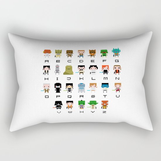 Star Wars Alphabet Rectangular Pillow