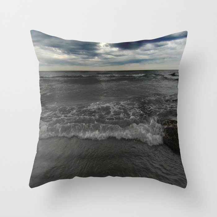 Ocean Storm Throw Pillow