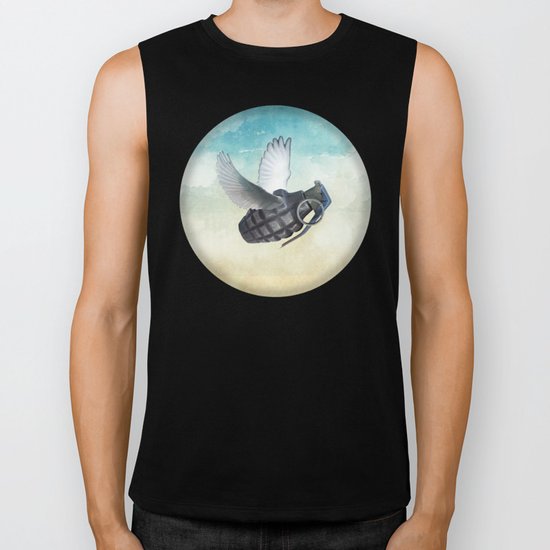 war and peace Biker Tank