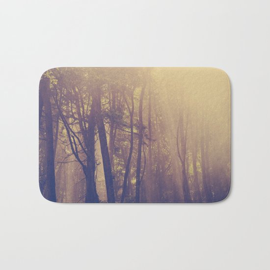 Sunbeams in the Forest Bath Mat