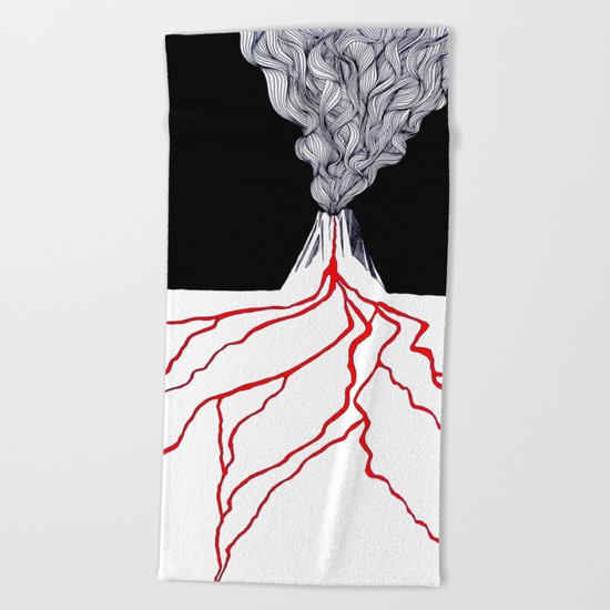Volcano Beach Towel