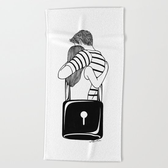 Lock With You Beach Towel