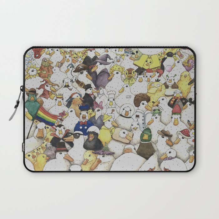 Duck Collage  Laptop Sleeve