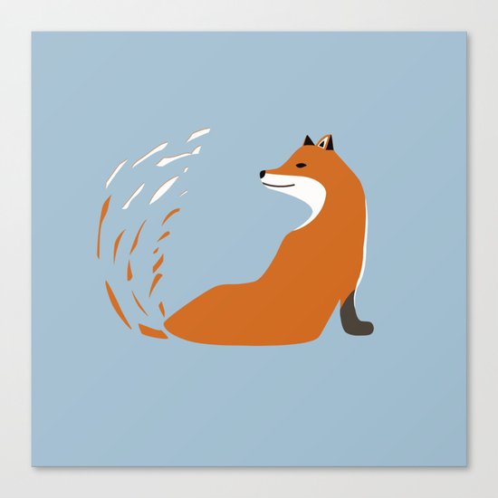 Fox Graphic Design Canvas Print