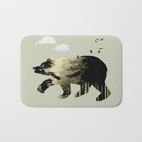 Bear Day Out Bath Mat