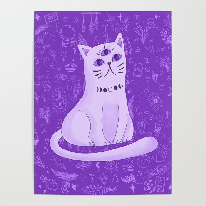 Mystic Cat 1 Poster