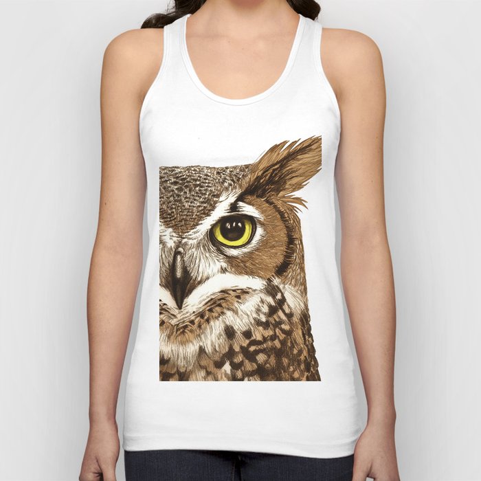 Great Horned Owl Tank Top