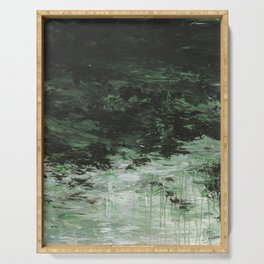 Twombly Green Water 1988 Serving Tray