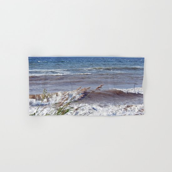 Waves Rolling up the Beach Hand & Bath Towel