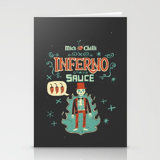 Inferno Stationery Cards