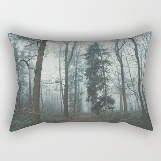 Misty Woods II #adventure #photography Rectangular Pillow