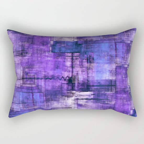 Purple Noise Rectangular Pillow