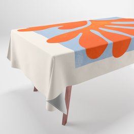 Red Coral Leaf: Matisse Paper Cutouts II Tablecloth