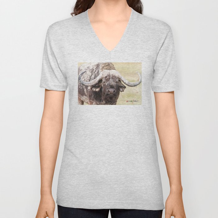 Buffer Buffalo V Neck T Shirt