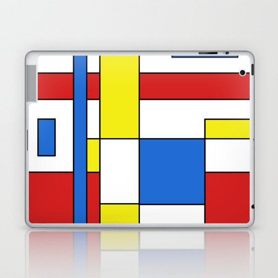 Macro Mondrian Neoplasticism Laptop & iPad Skin