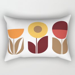 70s Flowers Rectangular Pillow