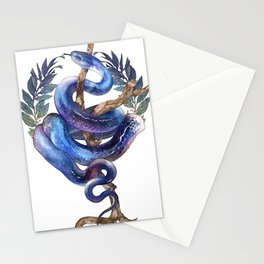 snake in night Stationery Cards