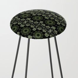 Black Pattern Counter Stool