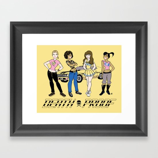 Sat. Morning Death Proof Framed Art Print