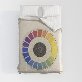Re-make of "Scale of Complementary Colors" by John F. Earhart, 1892 (vintage wash, no texts) Comforter