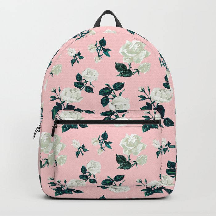 White roses Backpack