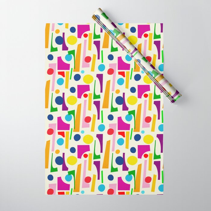 Mod Collage Mid Century Modern Abstract Wrapping Paper