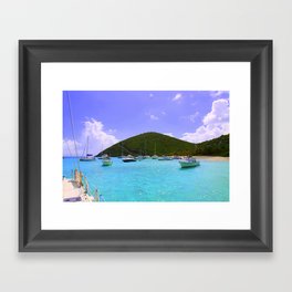 Sailing in the British Virgin Islands Framed Art Print